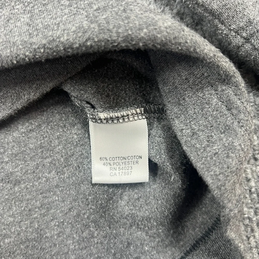 Banana‎ Republic Sweater Mens Extra Large Heathered Gray Cotton Knit Quarter Zip